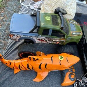RC Truck and Shark